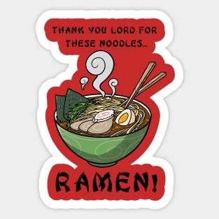 Giving Thanks, for Ramen! Sticker